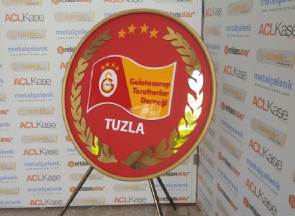 Tuzla Galatasaray taraftarlar derneği 100 Cm Ekonomik metal çelenk
