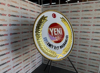 Yeni Parti Metal Çelenk - Yeni Parti Teşkilat ve Tören Çelengi