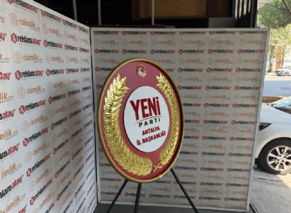 Yeni Parti Milli Bayram Çelengi - Özel Üretim Metal Tören Çelengi