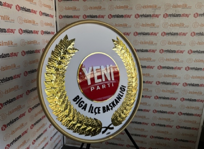 Yeni Parti Teşkilat Metal Çelengi - Özel Üretim Resmi Tören Çelengi
