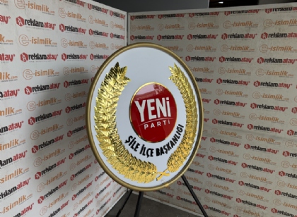 Yeni Parti Metal Tören Çelengi – İl ve İlçe Başkanlığı Çelengi