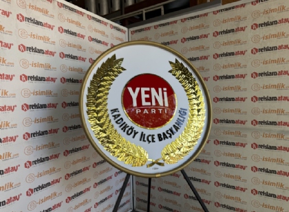 Yeni Parti Kurumsal Metal Çelenk - Tören Çelenkleri Modelleri - Çelenk Fiyatları