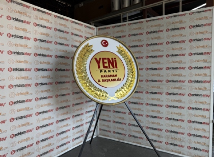 Yeni Parti Protokol Metal Çelengi - Resmi Tören Modeli
