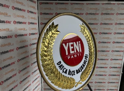 Yeni Parti Metal Çelenk, Yeni Parti Tören Çelengi, Yeni Parti İlçe Başkanlığı Çelenk