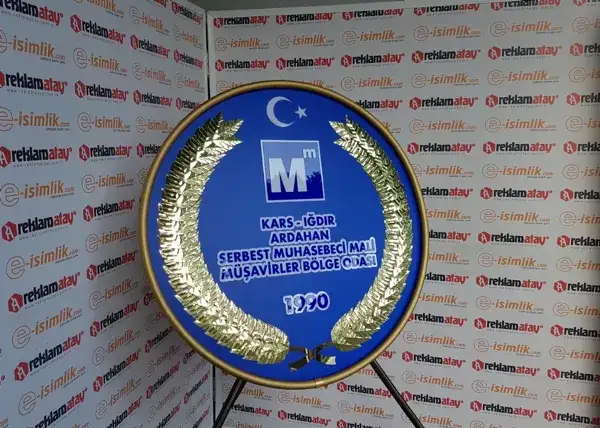 Serbest Muhasebeci Mali Müşavirler Bölge Odası Metal Çelenk