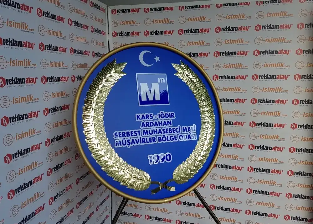 Serbest Muhasebeci Mali Müşavirler Bölge Odası Metal Çelenk