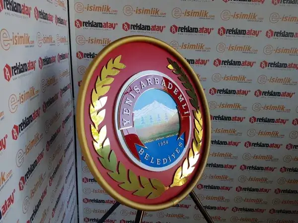 Yenişarbademli Belediyesi Metal Çelenk