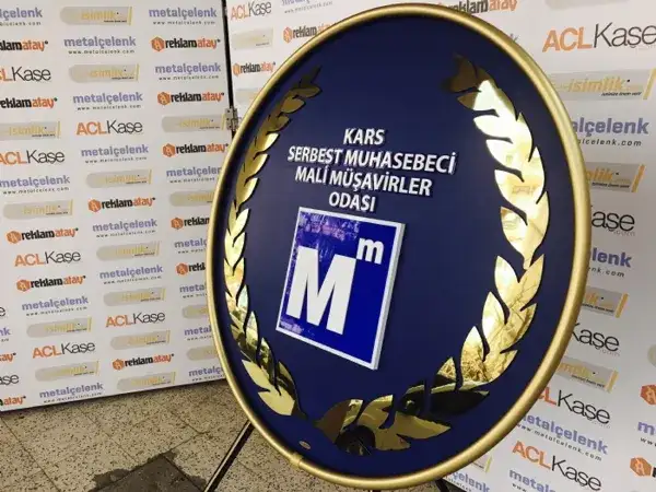 Kars Mali Müşavirler Odası Metal Çelenk