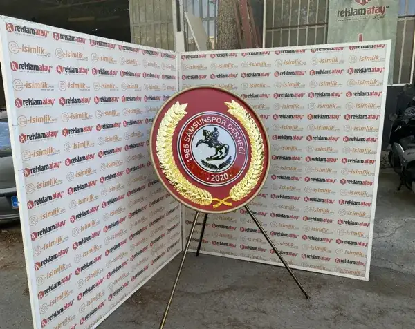 Samsun Spor Derneği Metal Çelenk — Fotoğraf 4