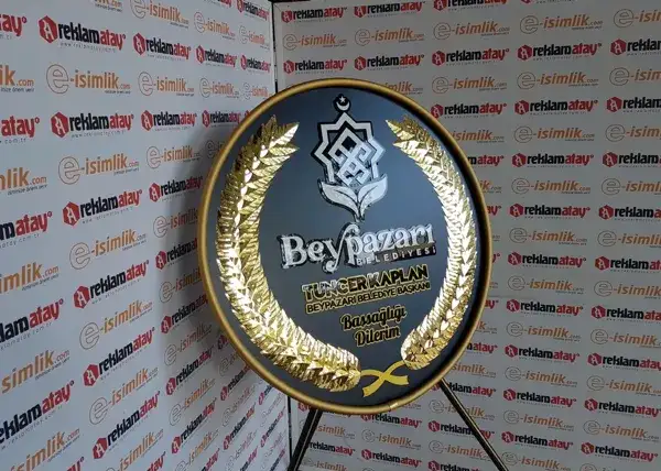 Beypazarı Belediye Başkanı Özel Metal Çelenk