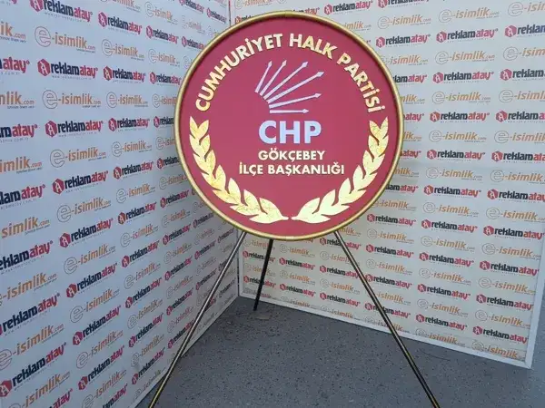 CHP Metal Çelenk Gökçebey İlçe Başkanlığı