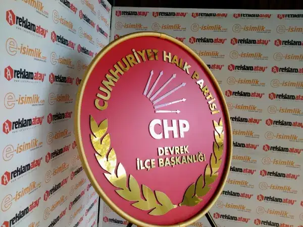 CHP Devrek İlçe Başkanlığı Metal Çelenk
