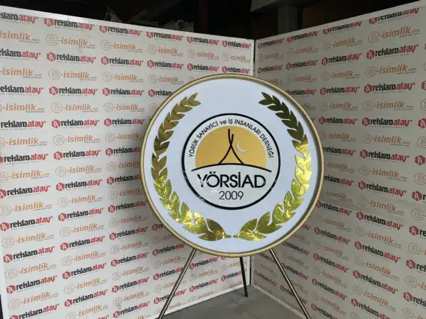 YÖRSİAD Dernek Metal Çelenk — Fotoğraf 5