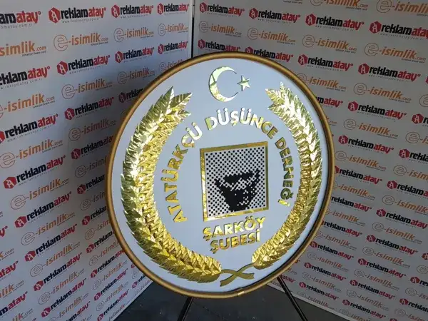 Atatürkçü Düşünce Derneği Şarköy Şubesi Metal Çelenk