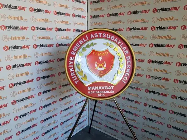 Türkiye Emekli Astsubaylar Derneği Metal Çelenk — Fotoğraf 2