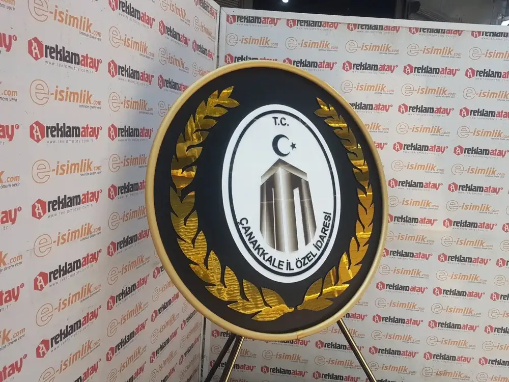Çanakkale İl Özel İdaresi Metal Çelenk