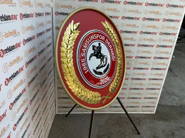 Samsun Spor Derneği Metal Çelenk — Fotoğraf 3