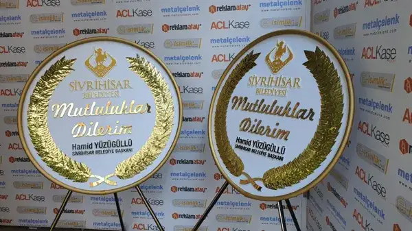 Sivrihisar Belediyesi Metal Çelenk