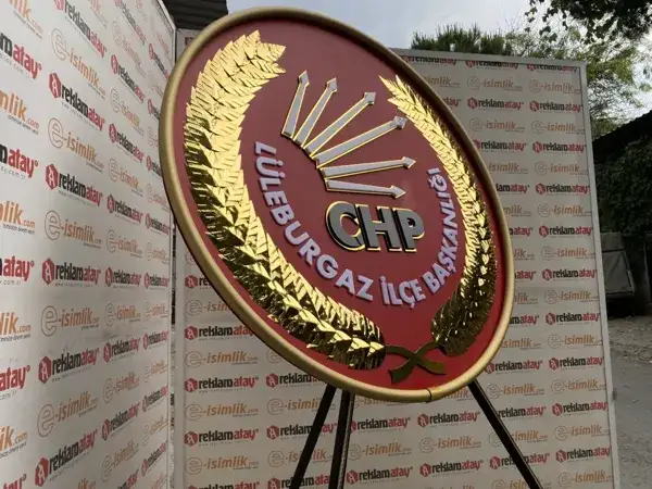 CHP Metal Çelenk Lüleburgaz İlçe Başkanlığı