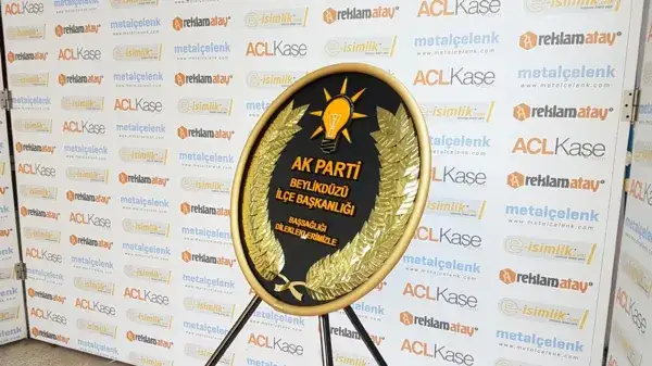 AK Parti Beylikdüzü Taziye Metal Çelenk