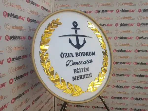 Özel Bodrum Denizcilik Eğitim Merkezi Metal Çelenk