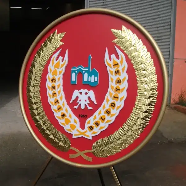 Çeltik Belediyesi Metal Çelenk
