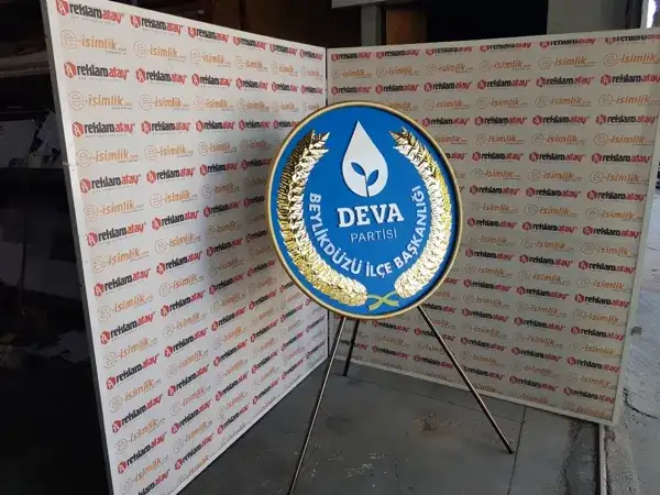 DEVA Partisi Metal Çelenk Beylikdüzü — Fotoğraf 3