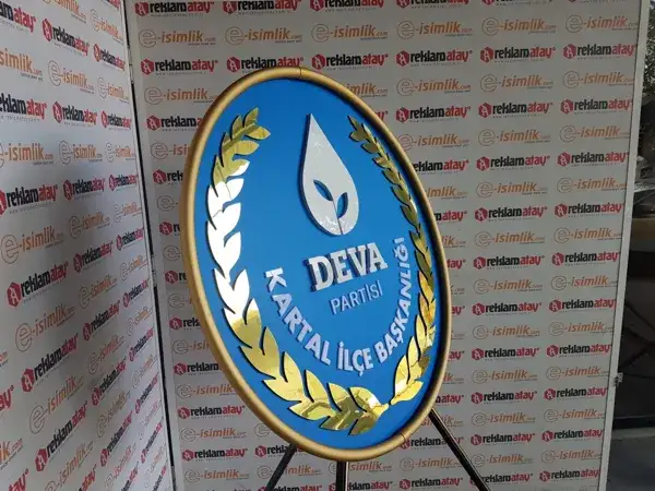 DEVA Partisi Metal Çelenk Kartal İlçe Başkanlığı