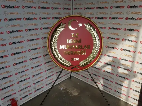 Besni Muhtarlar Derneği Metal Çelenk