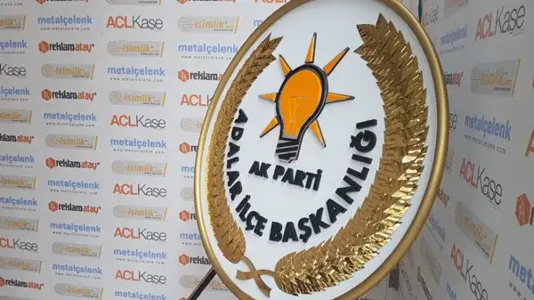 AK Parti Tuzla Metal Çelenk 100 cm Standart