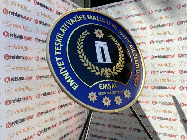 EMŞAV Çanakkale İl Başkanlığı Metal Çelenk