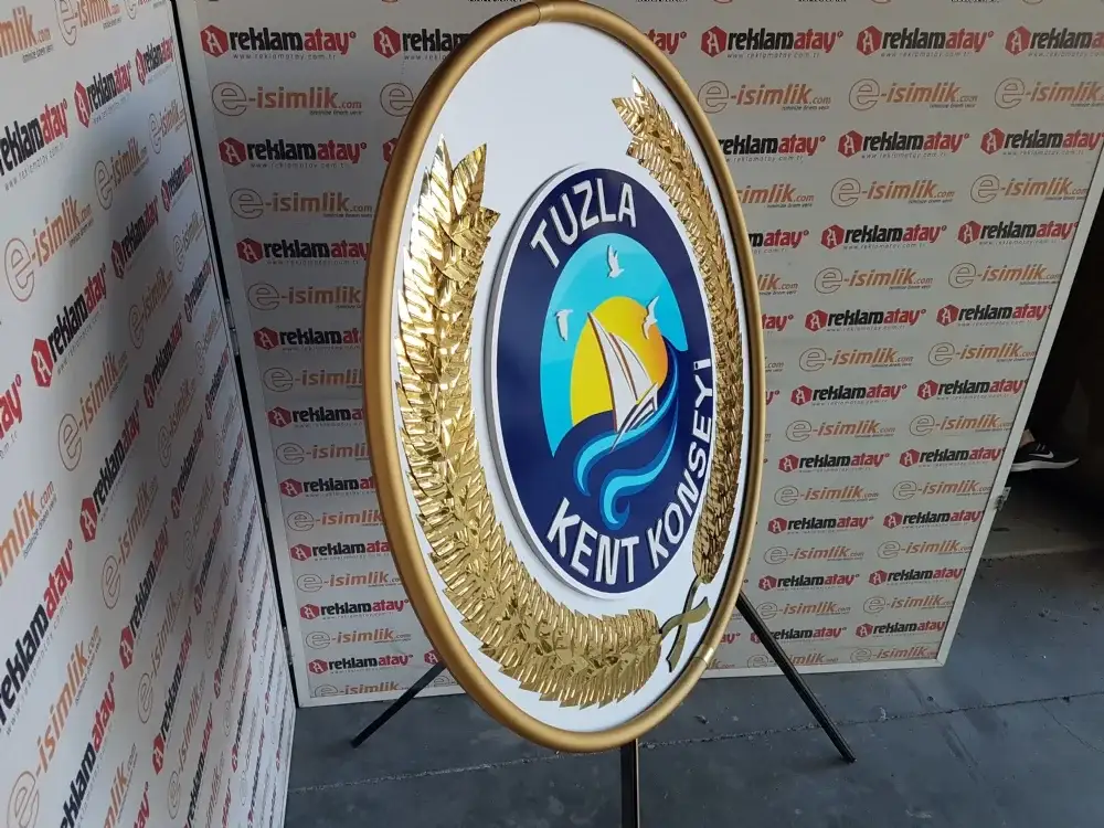 Tuzla Belediyesi Kent Konseyi Metal Çelenk