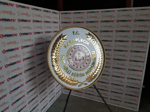 Karapürçek İlçe Millî Eğitim Müdürlüğü Metal Çelenk
