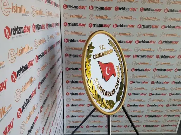 Çamlıhemşin Muhtarlar Derneği Metal Çelenk
