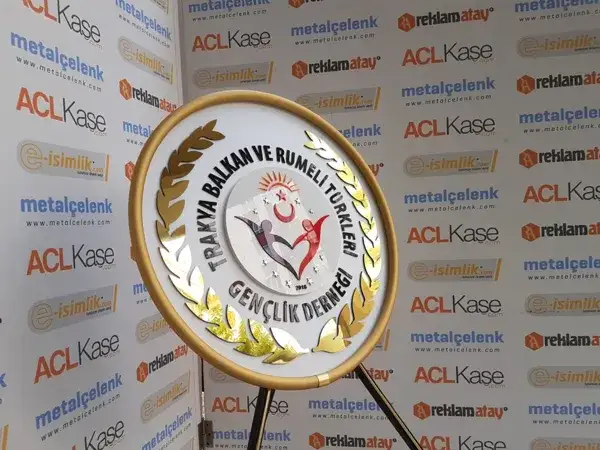 Trakya Balkan ve Rumeli Türkleri Derneği Metal Çelenk