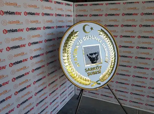 Atatürkçü Düşünce Derneği Şarköy Şubesi Metal Çelenk — Fotoğraf 2