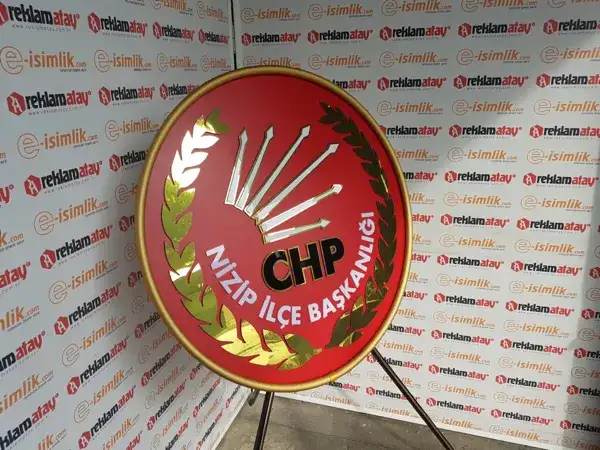 CHP Nizip İlçe Başkanlığı Metal Çelenk