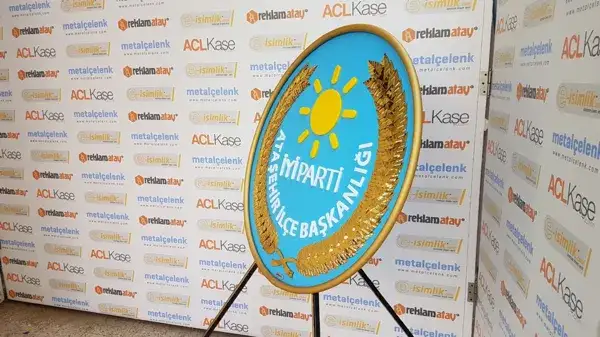 İYİ Parti Metal Çelenk – Ataşehir İlçe Başkanlığı — Fotoğraf 2