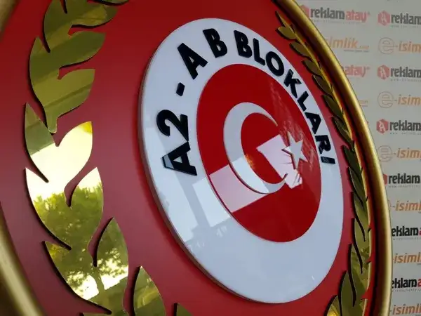 A2 A-B Blokları Metal Çelenk — Fotoğraf 3