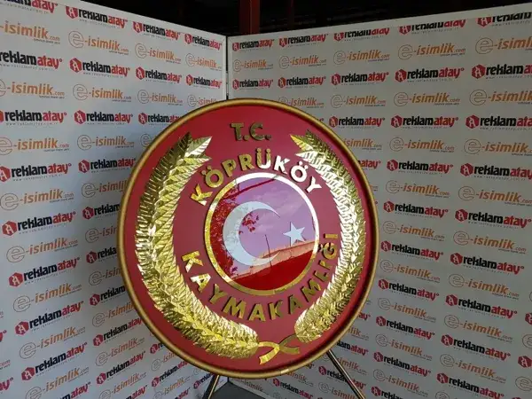 Köprüköy Kaymakamlığı Metal Çelenk — Fotoğraf 4
