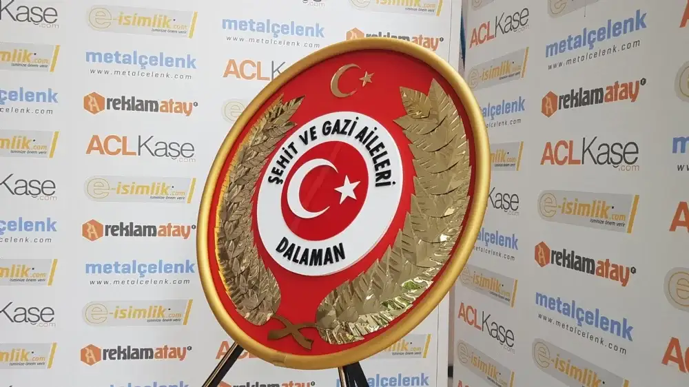 Şehit Aileleri Derneği Metal Çelenk Dalaman