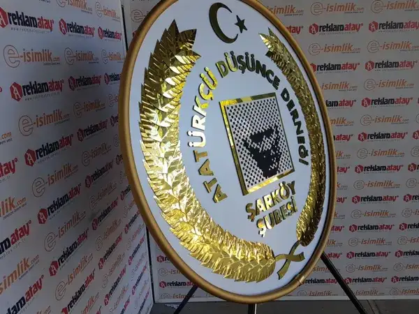 Atatürkçü Düşünce Derneği Şarköy Şubesi Metal Çelenk — Fotoğraf 3