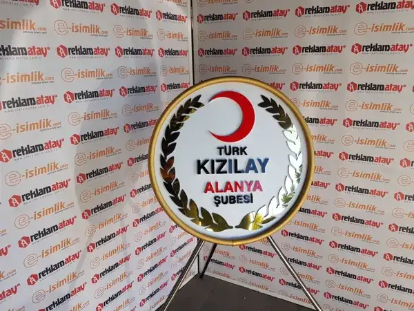 Türk Kızılayı Alanya Şubesi Metal Çelenk