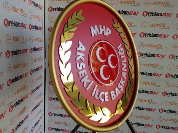MHP Akseki İlçe Başkanlığı Metal Çelenk