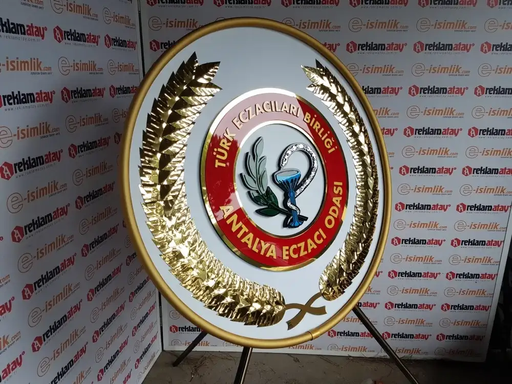 Antalya Eczacılar Odası Metal Çelenk