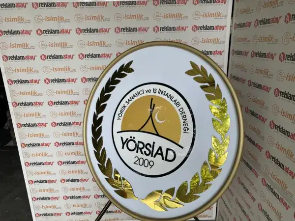 YÖRSİAD Dernek Metal Çelenk — Fotoğraf 4