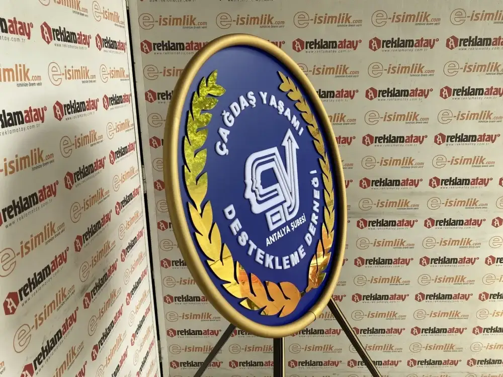 Çağdaş Yaşamı Destekleme Derneği Metal Çelenk