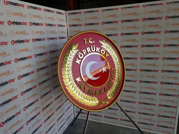 Köprüköy Kaymakamlığı Metal Çelenk — Fotoğraf 3