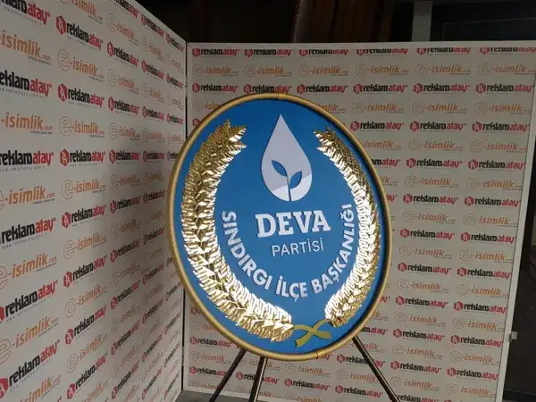 DEVA Partisi Metal Çelenk Sındırgı İlçe Başkanlığı