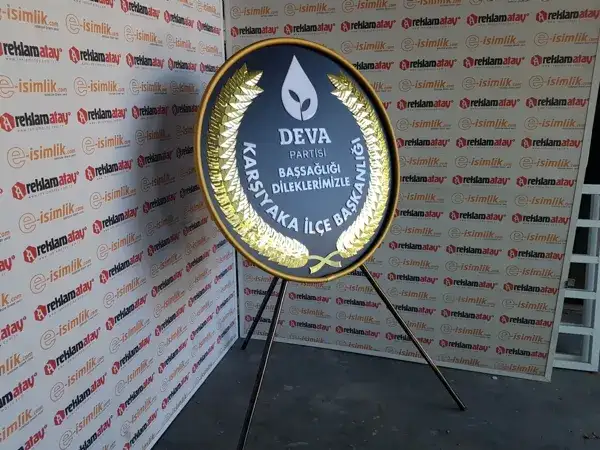 DEVA Partisi Karşıyaka Cenaze Çelengi